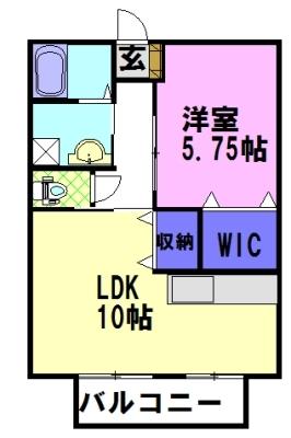 ルミエール石井（202） 間取り図画像