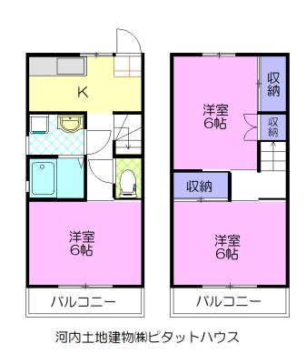 メゾンドアーサ 2（B） 間取り図画像