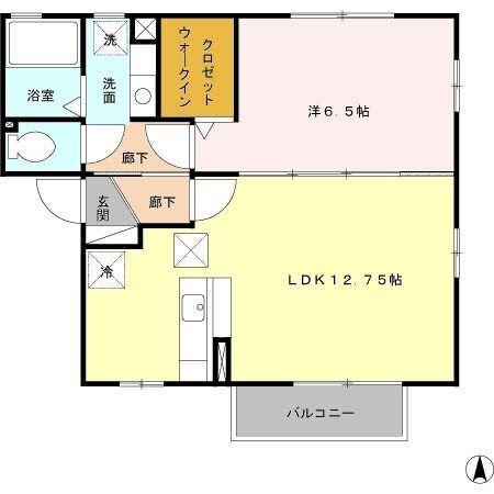 グランモア曙　A（202） 間取り図画像