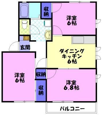 石浜コモンシティー F（101） 間取り図画像