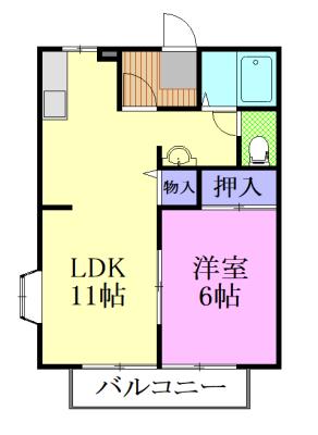 カーサ・ピエデルモンテ（203） 間取り図画像