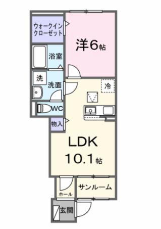 バリーフィールド　Ａ（105） 間取り図画像
