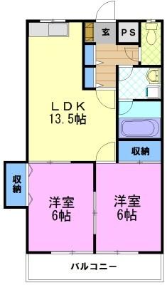クォーレNAKAHARA（315） 間取り図画像