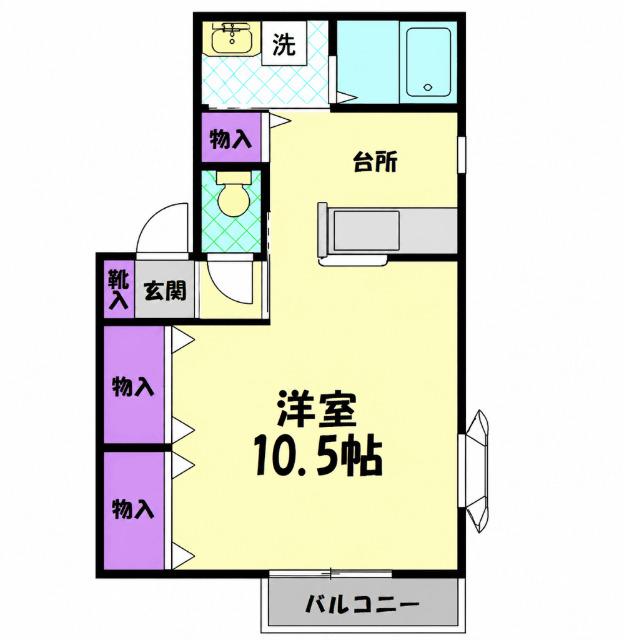 ソレジオ・アキ（201） 間取り図画像