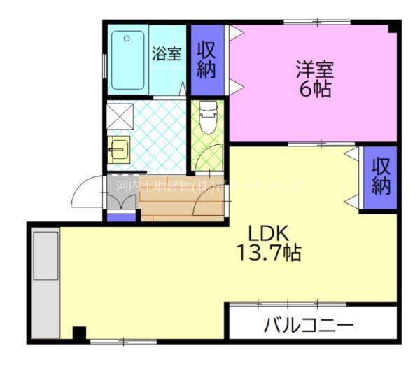 アリビラ真岡（202） 間取り図画像