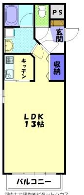 すずらんⅦ（2D） 間取り図画像