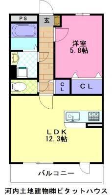 BLUETREE下戸祭（107） 間取り図画像