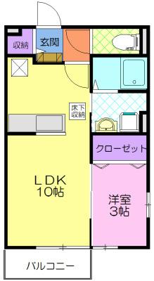 サンパレス F（102） 間取り図画像
