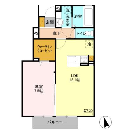 ロイヤルテラス A（102） 間取り図画像