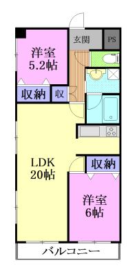 第2元今泉ハイタウン（501） 間取り図画像