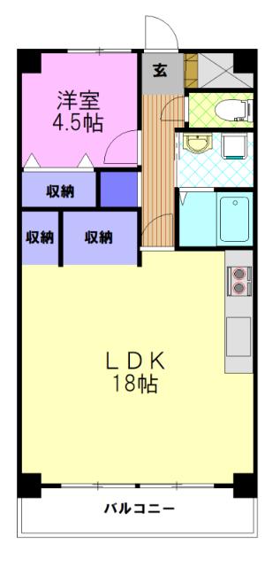 第2元今泉ハイタウン（803） 間取り図画像