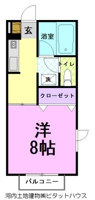メゾン・ド・ラペB棟（101） 間取り図画像