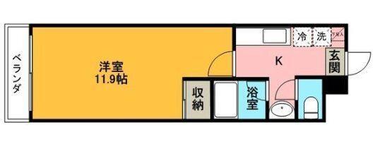 ライブスクエア竹林（402） 間取り図画像
