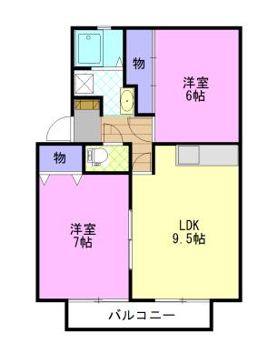 グリーンヴィラⅥ（202） 間取り図画像