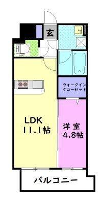 PALMS（401） 間取り図画像