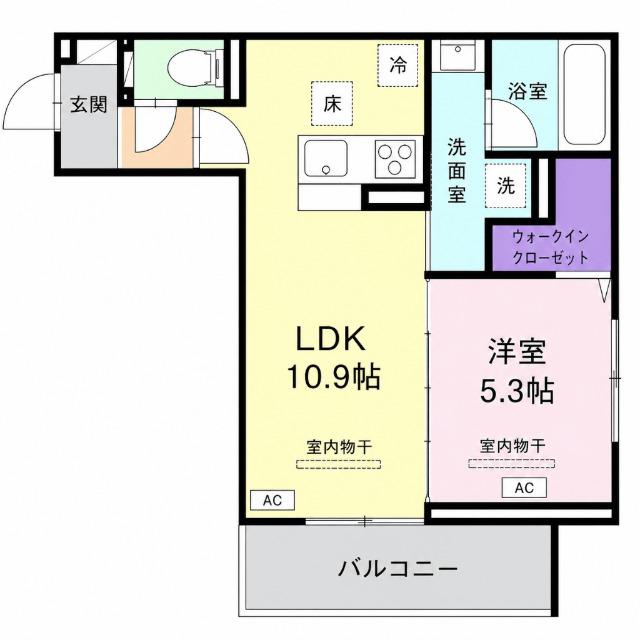 D-Luminare　A（302） 間取り図画像