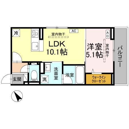 D-Luminare　A（301） 間取り図画像