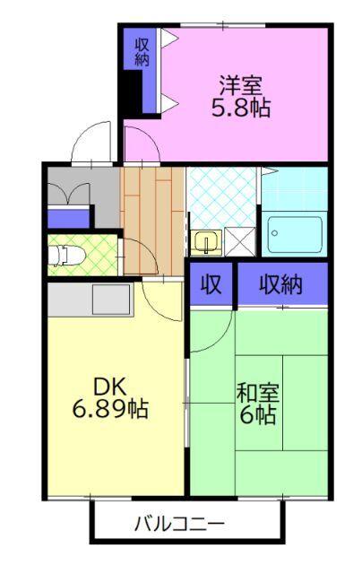 ブランシュール岡本（102） 間取り図画像