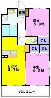 Y＆Mファーストステージ（301） 間取り図画像