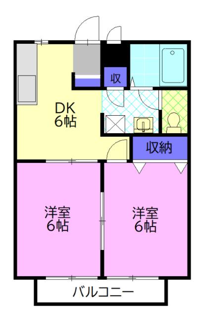 ニューウイング羽場（103） 間取り図画像