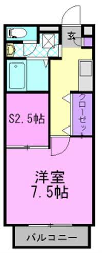 カサ・ベルデ B（101） 間取り図画像