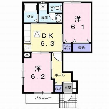 サンライズ末広（203） 間取り図画像
