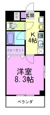 サンヴァーリオ宇都宮駅前（1106） 間取り図画像