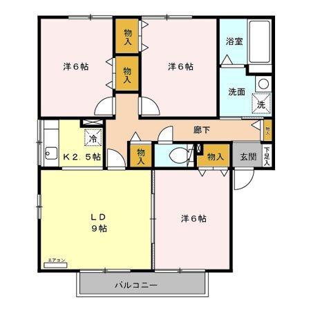 プランドール D（102） 間取り図画像