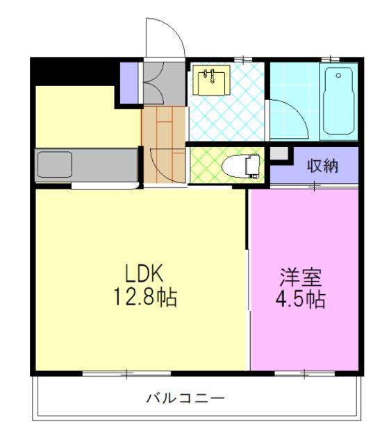 メゾンドMJ陽東（201） 間取り図画像