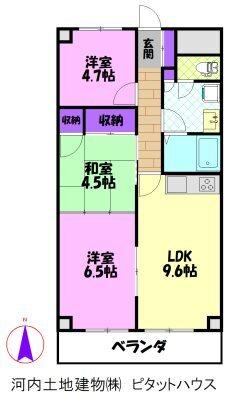 マンション桜（102） 間取り図画像