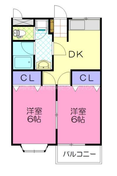 コーポ英知（102） 間取り図画像