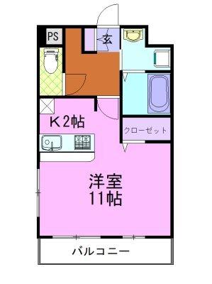 ベリーコート（207） 間取り図画像