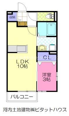 エターナル D棟（103） 間取り図画像