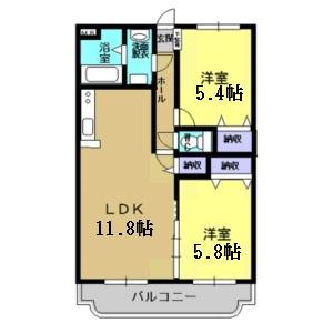 ユーミーつるた７（205） 間取り図画像