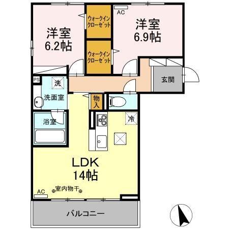 エトワール古瀧 2（101） 間取り図画像