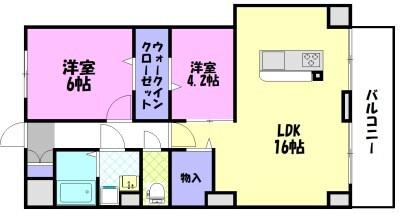 PLACIDES（510） 間取り図画像