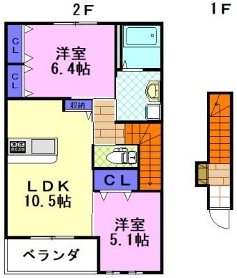 グローリオ（201） 間取り図画像