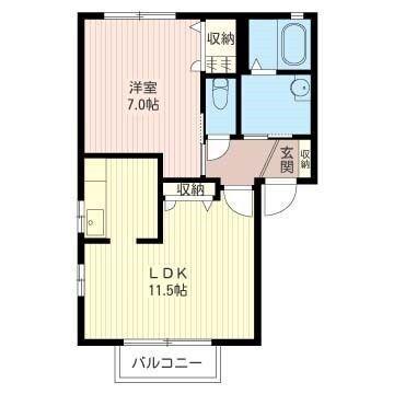 シェリール A（102） 間取り図画像