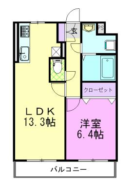 大島マンション3（101） 間取り図画像