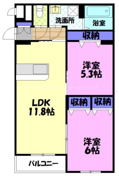 コリーナ陽東（102） 間取り図画像