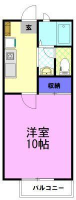 今泉コーポ B（102） 間取り図画像