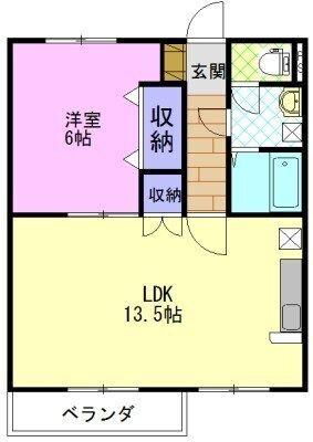 ペティーナ B棟（202） 間取り図画像