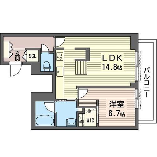 EAST BASE（201） 間取り図画像