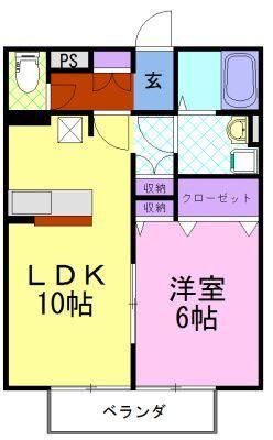 サンパレス C（102） 間取り図画像