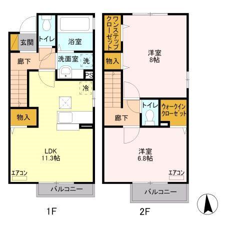 エスペランサB（102） 間取り図画像