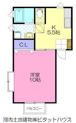 コーポRAITO（202） 間取り図画像