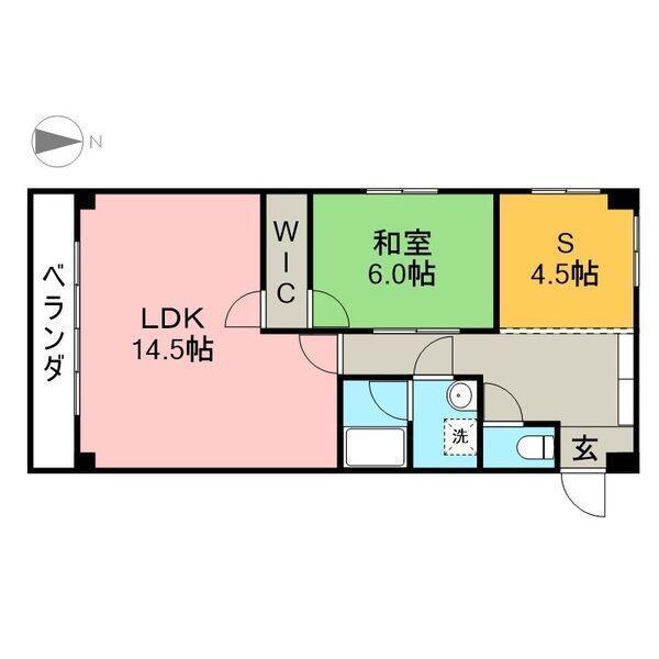 QuattroSelene（301） 間取り図画像