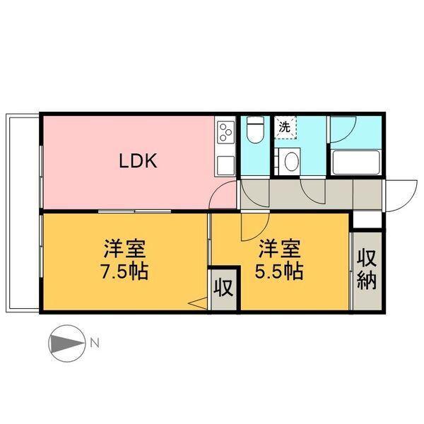 QuattroSelene（302） 間取り図画像