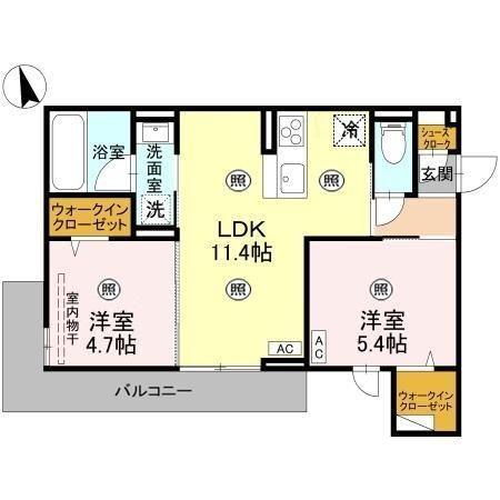 D-Sakura（201） 間取り図画像