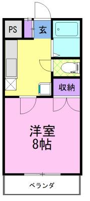 リバティー高橋（303） 間取り図画像